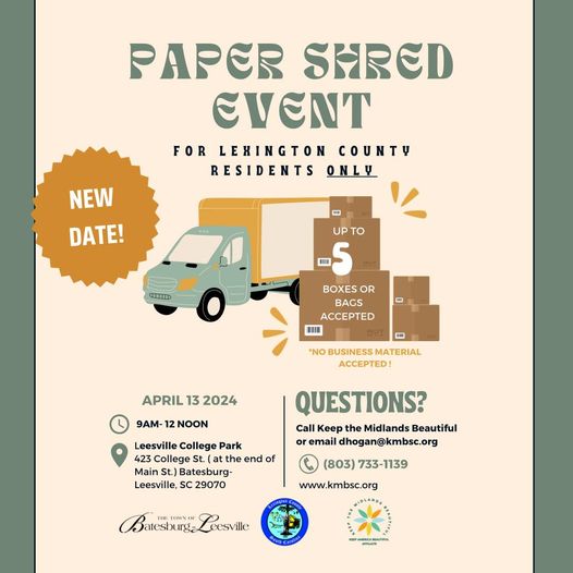 RESCHEDULED PAPERSHRED APRIL 2024