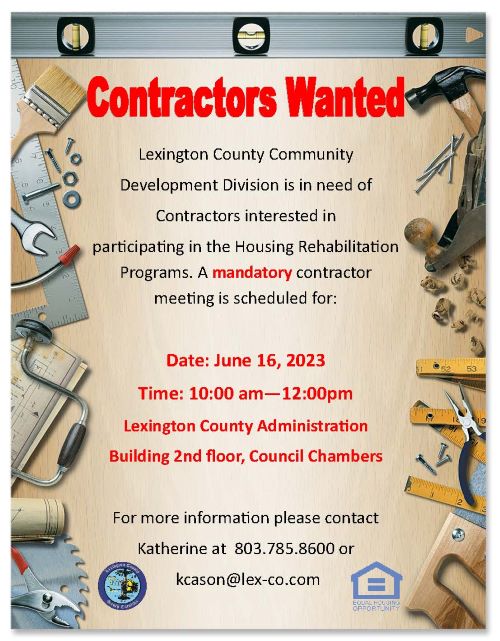 Mandatory Housing Rehabilitation Contractors Meeting